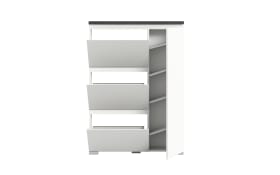 Schuhschrank Shoelove, grau/weiß, 95 x 130 cm