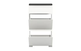 Schuhschrank Shoelove, grau/weiß, 60 cm
