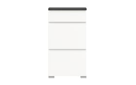 Schuhschrank Shoelove, grau/weiß, 60 cm