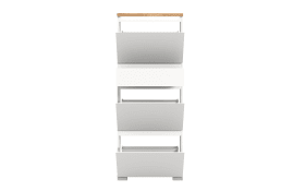 Schuhschrank Shoelove, Eiche-Nachbildung/weiß, 151 cm