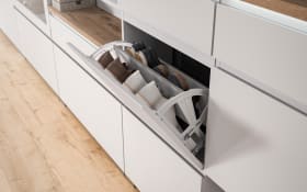 Schuhschrank Shoelove, grau/weiß, 151 cm
