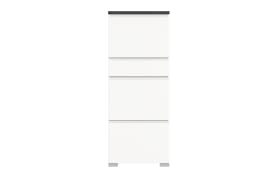 Schuhschrank Shoelove, grau/weiß, 151 cm