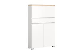 Schuhschrank Shoelove, Eiche-Nachbildung/weiß, 95 x 151 cm