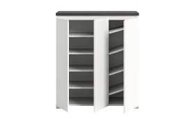Schuhschrank Shoelove, grau/weiß, 95 x 109 cm 