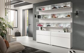 Garderobenset Shoelove, Eiche-Nachbildung/weiß