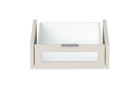 Schmaler Innenschubkasten mit Glasfenster, klein, für Jutzler-Schränke, Breite 48 cm
