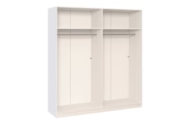 Drehtürenschrank Longline, premiumweiß, 202 x 220  cm