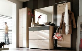 Schuhschrank Una, Eiche-Nachbildung