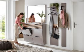 Garderobenkombi Swing Stribes, graubeige