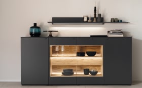 Sideboard Lumea, Eiche/anthrazit