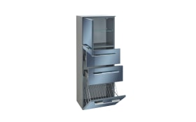Midischrank Leonardo 109, metallic/anthrazit