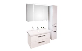 Spiegelschrank Prag, weiß, inkl. LED-Kranz