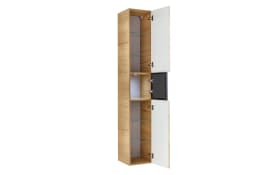 Vitrinen-Hochschrank Nassau, Eiche Halifax Nachbildung