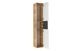 Vitrinen-Hochschrank Nassau, Eiche Halifax Nachbildung