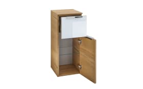 Midischrank Arta, weiß/Halifax Eiche-Nachbildung