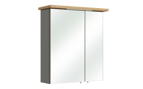 Spiegelschrank Glow, quarzgrau Glanz