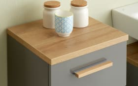 Unterschrank Glow, quarzgrau Glanz