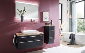 Badeinrichtung Ronda, Cosmos grey, inkl. LED-Beleuchtung