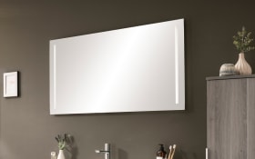 Badkombination Fresh, Eiche Nachbildung/grau, inkl. LED Beleuchtung