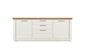 Sideboard Trato, weiß/Astfichte massiv