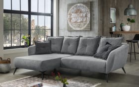 Wohnlandschaft Baggio, grau, Ottomane links