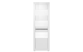 Vitrine Carat, weiß, Betonfarbig