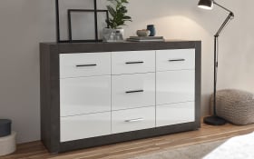 Sideboard Etero, weiß, Dark Concret