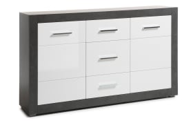 Sideboard Etero, weiß, Dark Concret
