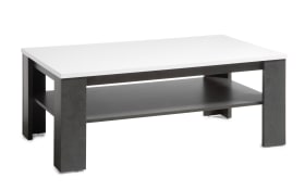 Couchtisch Etero, dark concret, weiß
