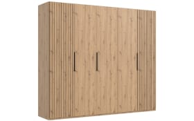 Drehtürenschrank Andorra, Artisan-Eiche, 250 x 216 cm
