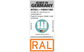Drehtürenschrank Liverpool, Plankeneiche, Breite 90 cm