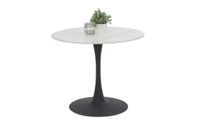 Esstisch Paola I, Marmor Nachbildung/weiß 