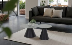 Couchtisch Dustin CT, Marmor Nachbildung/grau