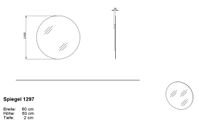 Spiegel GW-Ameca, 60 cm 