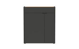 Mehrzweckschrank GW-Ameca, graphit/Eiche-Nachbildung, inkl. Softclose Funktion 