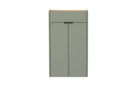 Mehrzweckschrank II GW-Ameca, taupegrün/Eiche-Nachbildung, inkl. Softclose Funktion 