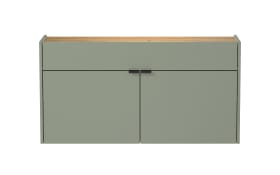 Mehrzweckschrank I GW-Ameca, taupegrün/Eiche-Nachbildung, inkl. Softclose Funktion