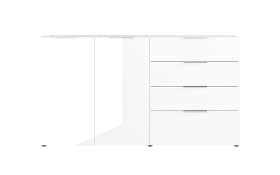 Kommode Oakland, weiß, 184 x 102 cm