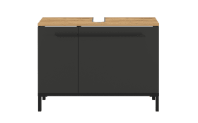 Waschbecken-Unterschrank GW-Yonkers, graphit/Eiche-Nachbildung