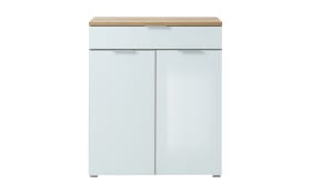 Kommode GW-Telde, weiß/Eiche Nachbildung, 89 cm, inkl. Softclose Funktion 