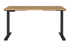 Schreibtisch GW-JET, Grandson-Eiche-Nachbildung/schwarz