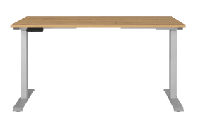Schreibtisch GW-JET, Grandson-Eiche-Nachbildung/Silber