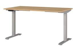Schreibtisch GW-JET, Grandson-Eiche-Nachbildung/Silber