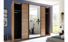 Schwebetürenschrank Bravo/Aschau, Eiche-Nachbildung, 270 x 210 cm