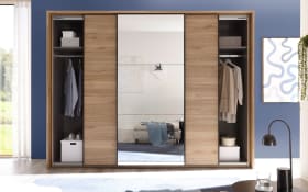 Schwebetürenschrank Bravo/Aschau, Eiche-Nachbildung, 270 x 210 cm