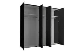 Drehtürenschrank Kevo, graphit, 225 x 225 cm