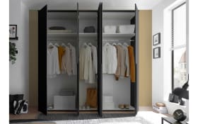 Drehtürenschrank Kevo, graphit, 225 x 225 cm