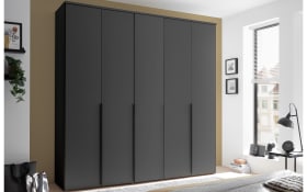 Drehtürenschrank Kevo, graphit, 225 x 225 cm
