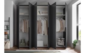 Drehtürenschrank Kevo, graphit, 270 x 225 cm