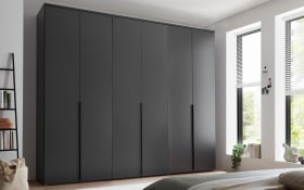Drehtürenschrank Kevo, graphit, 270 x 225 cm